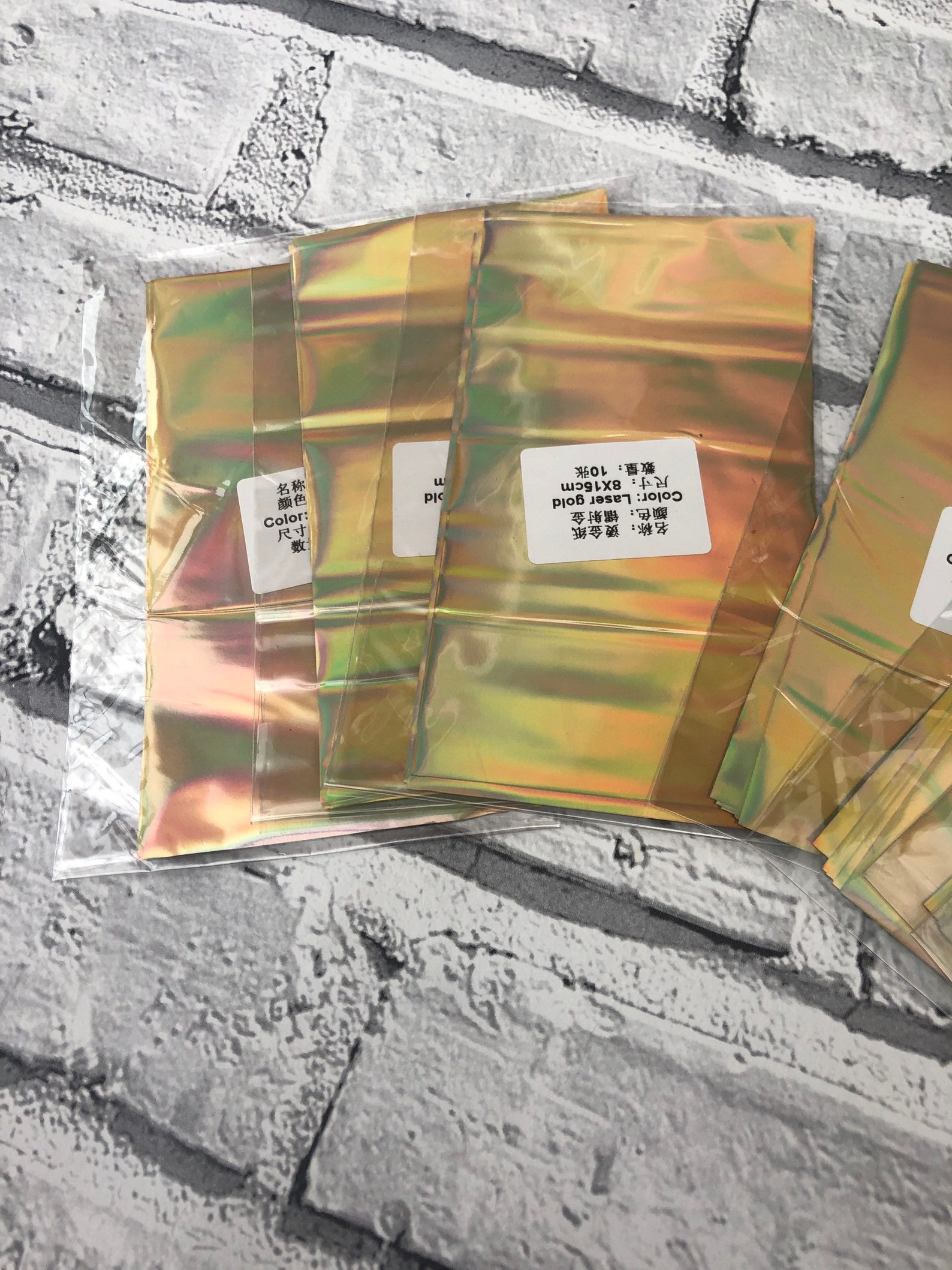 Laser Gold Hot Foil 100 Sheets Pieces Foiling Etsy