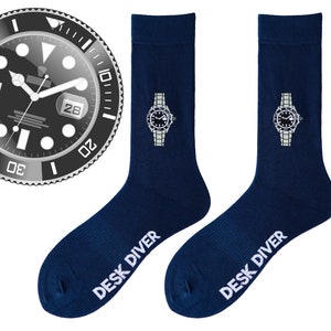 Desk Diver Watch-sokken voor horlogeliefhebbers