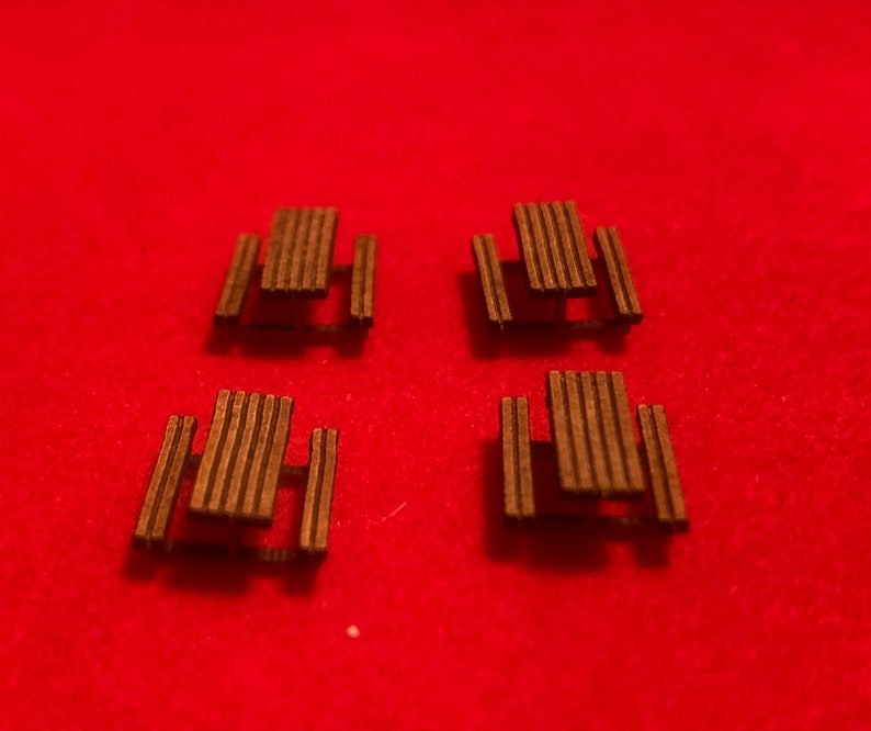 O, HO & N Scale Laser Cut Picnic Table Kit image 5