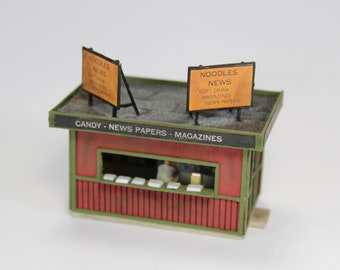 HO Scale Laser Cut News Stand Kit