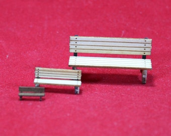 O, HO & N Scale Laser Cut Park Bench Kit