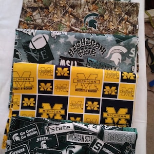 University of Michigan Football Fabric -18&quot;x44&quot; Inches