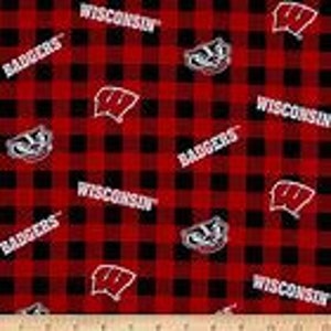 University of Wisconsin  Badgers Football Fabric - 18&quot;x44&quot; Inches