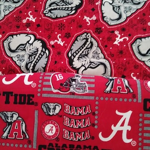 University of Alabama Football Fabric - 31x44&quot; Inches