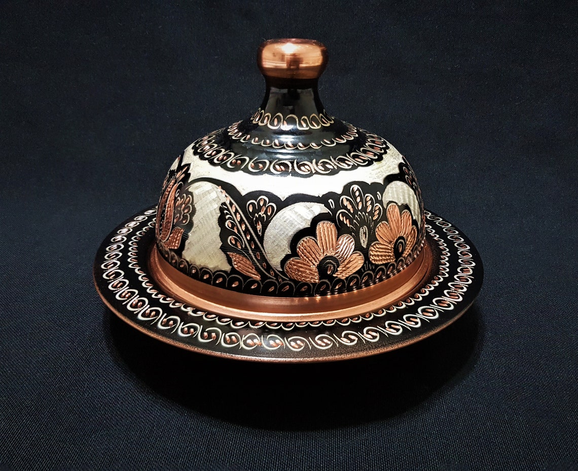 Copper Bowl Sugar Bowl With Lid Turkish Delight Bowl With Etsy