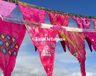 Dentelle Tissu Fait Main Pour Décoration - Guirlande/bunting - Longueur Au Choix - Neuf Royaume-Uni
