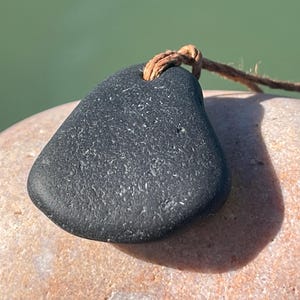 Ethically sourced sea glass pendant. Recycled necklace, unique boho gift for her, ethical jewellery, unique earthy jewelry handmade necklace 8