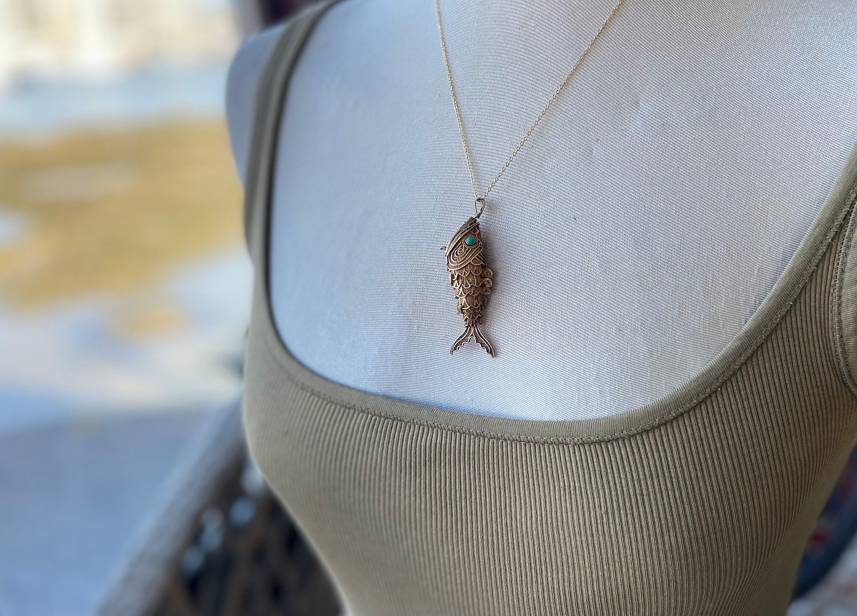 アンティーク ANTIQUE フィリグリー 純銀 フィッシュ 「魚」 ペンダント アンティーク ANTIQUE フィリグリー 純銀 フィッシュ 「魚