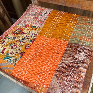 Recycled Orange cushion covers, colourful cushions, eco friendly cushion, colourful cushion. Eco friendly cushions. Square cushion covers.