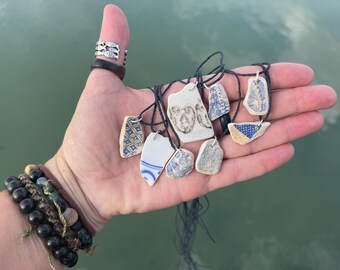 Recycled necklace. Surf necklace, hippy necklace, Gift for him, recycled pendant, gift for her, eco friendly jewellery, ethical jewellery