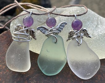 Anne Stokes Collana Con Ciondolo 'Blissful Amara Arelia' In Argento 925: Angelo Per Sogni Dolci, Regalo In Bustina