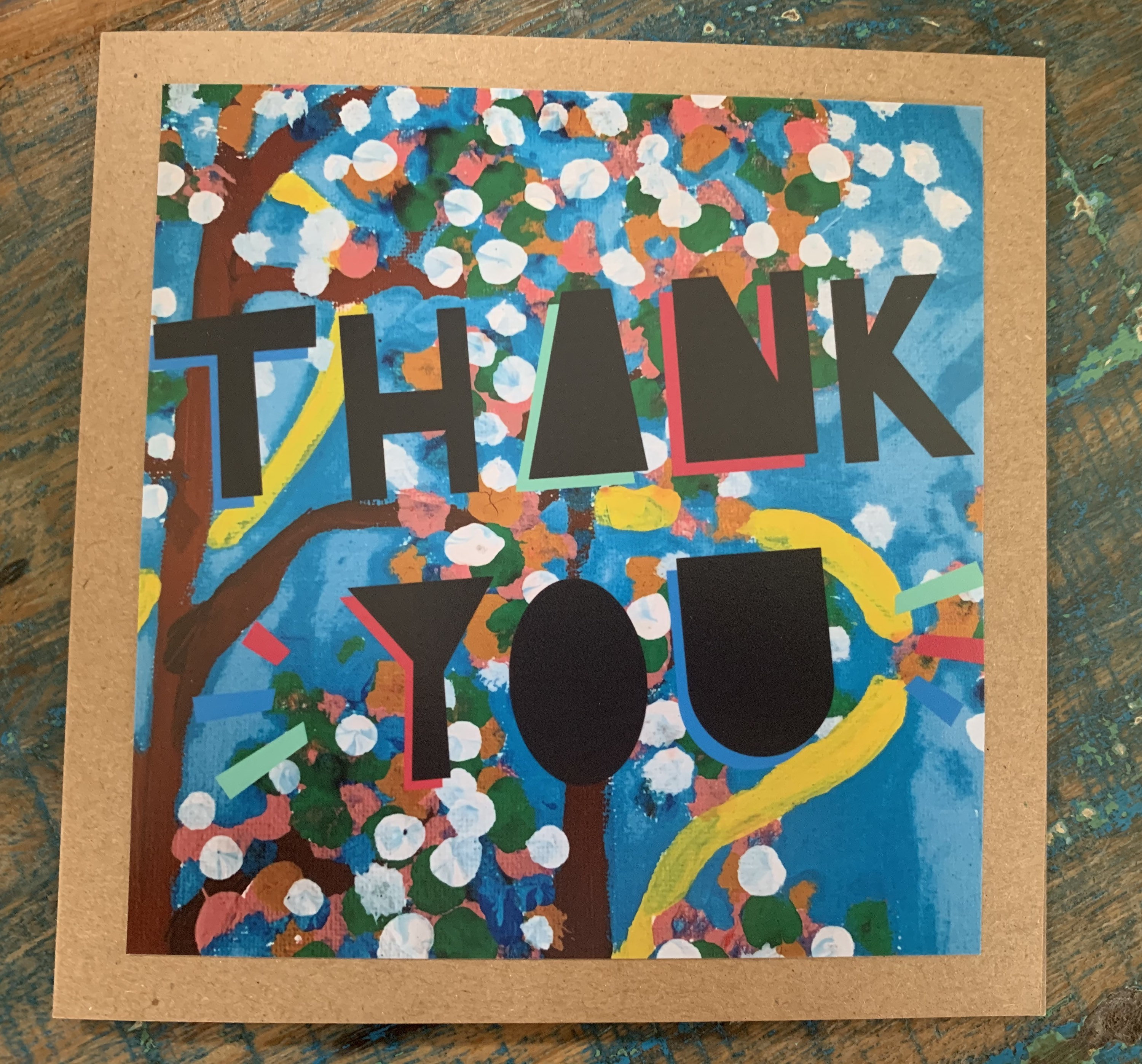 Thank You Card Recycled Card Thank You Gift Card. Eco Etsy