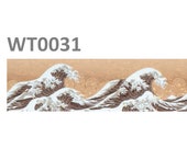 Japanese Wave - 10m Premium Washi Tape Roll - Scrapbook Decorative Journal Masking Adhesive Planner Tape - Free P P - UK Stock