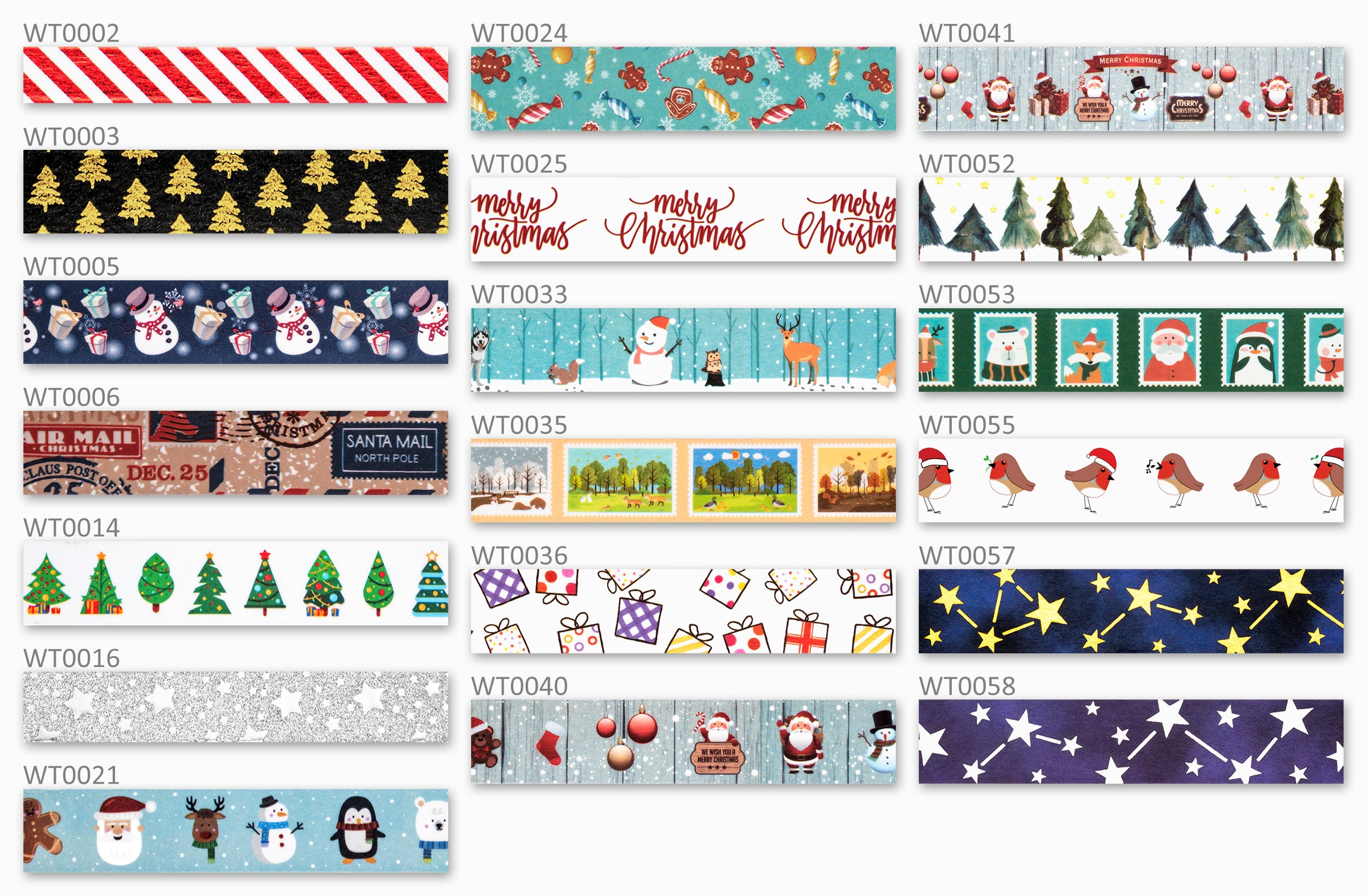 Christmas Washi Tapes - Free Same Day Post - UK Stock - High Quality …