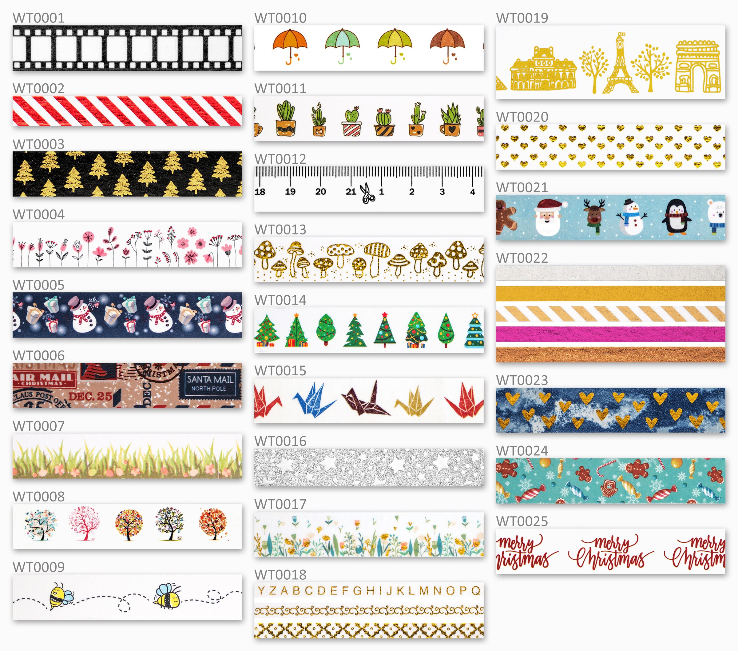 Washi Tape Rolls - 70 Stunning Designs - Free Same Day Post - UK Stoc…