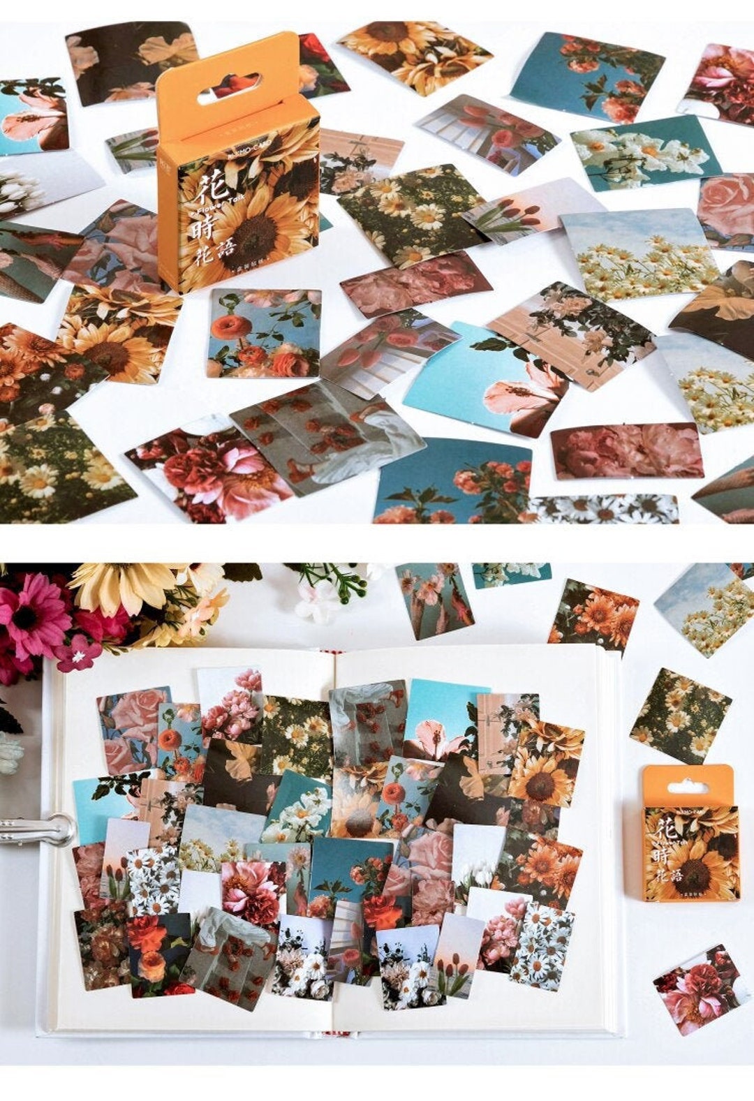 46 Flower Talk Stickers in A Box | Cute, Colourful, Collectible ...