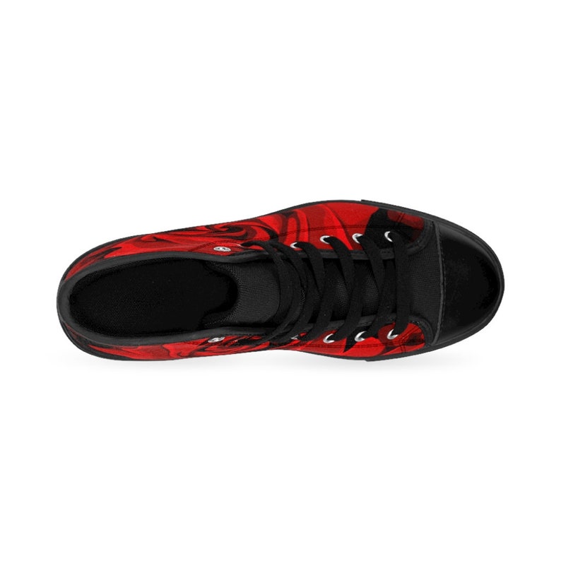 Rose Pattern Women/'s High-top Sneakers