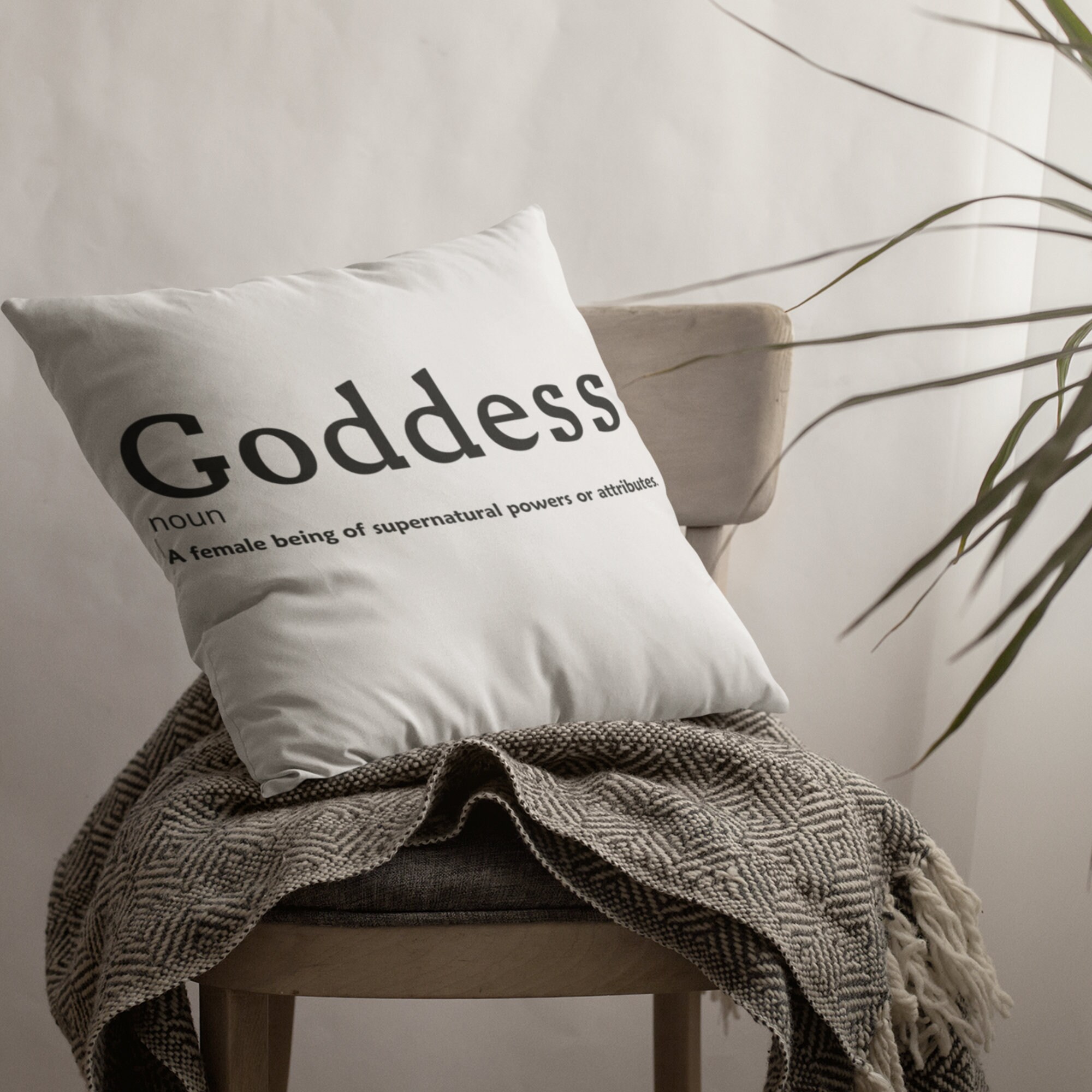 Goddess Square Pillow