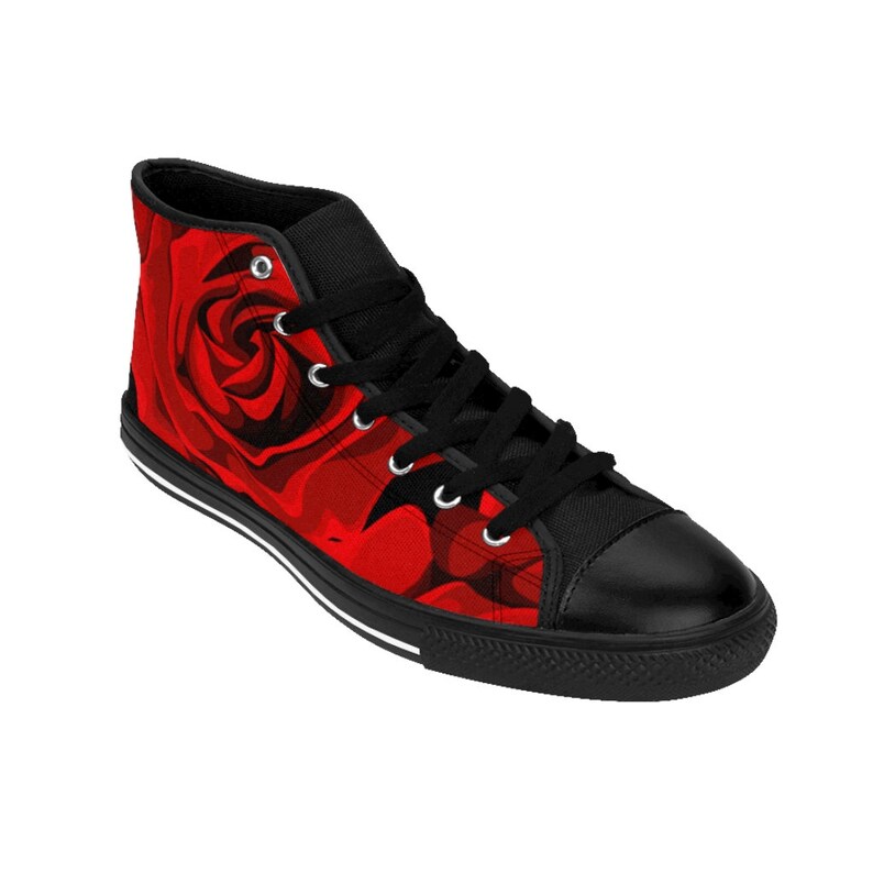 Rose Pattern Women/'s High-top Sneakers