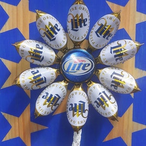 Miller Lite Americana Beer Cap Flower