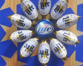 Miller Lite Americana Beer Cap Flower