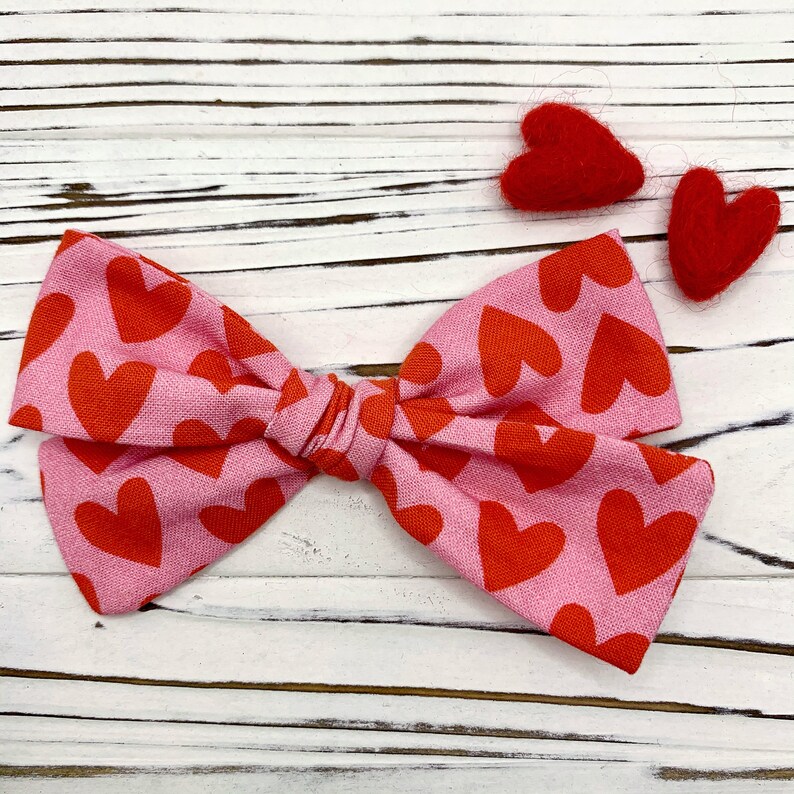 Valentine/'s Day Cotton Hand Tied Bows
