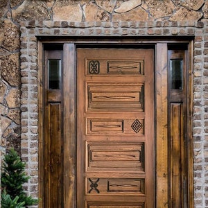 Custom Built Hand Carved Front Door, Antique Barn Doors, Custom Size Interior Exterior Doors, Hinged Doors, Double Door, Pantry Doors, Panel