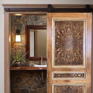 Hand Carved Custom Built Moroccan Doors, Antique Sliding Barn Door, Spanish Interior Exterior Doors, Hinged Doors, Pocket Door, Pantry Door