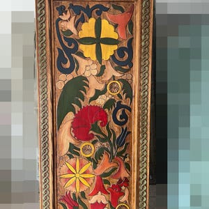 Hand Carved Floral Door, 36 by 82 inches Front Door, Antique Barn Door, Interior, Exterior, Pantry Doors, Wall Panel, Headboard, Table Top