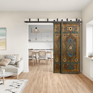 Custom Hand-Carved Barn Door, Exterior Entry Front Door, Antique Interior Doors, Double or Single, Closet, Bi-Fold, Pantry Doors, Wall Panel