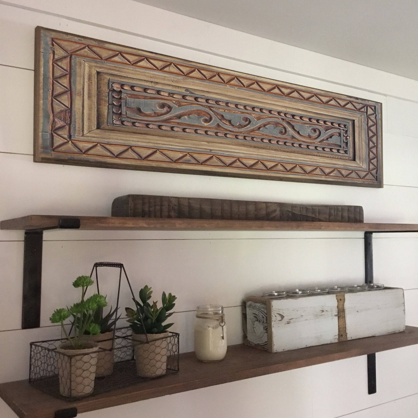 Handcarved Wood Wall Art Decor Horizontal or Vertical Etsy