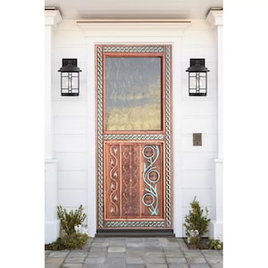 Custom Hand Carving Doors, Custom Size French Farmhouse Door, Antique Glass Door, Double, Single Exterior Interior Carved Doors, Front Door