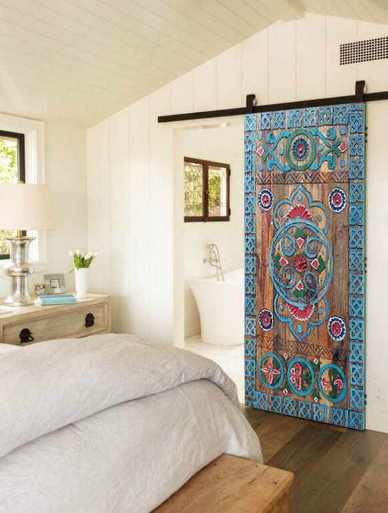 Scheunentür Geschnitzte Eingangstür Innenseite Doppel oder | Etsy