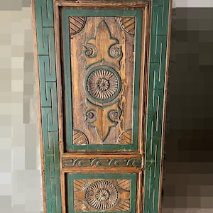 Hand Carved Door, 34 by 71 inches Entrance Front Door, Antique Barn Door, Interior, Exterior, Pantry Doors, Wall Panel, Headboard, Table Top