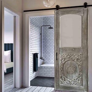Custom Built  Interior, Exterior Doors, Solid Wood Carved Door, Entrance Front Doors, Antique Barn Doors, Wooden Traditional Double, Single