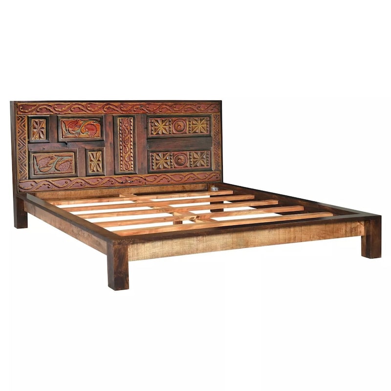 Wood Bed Frame King - Etsy