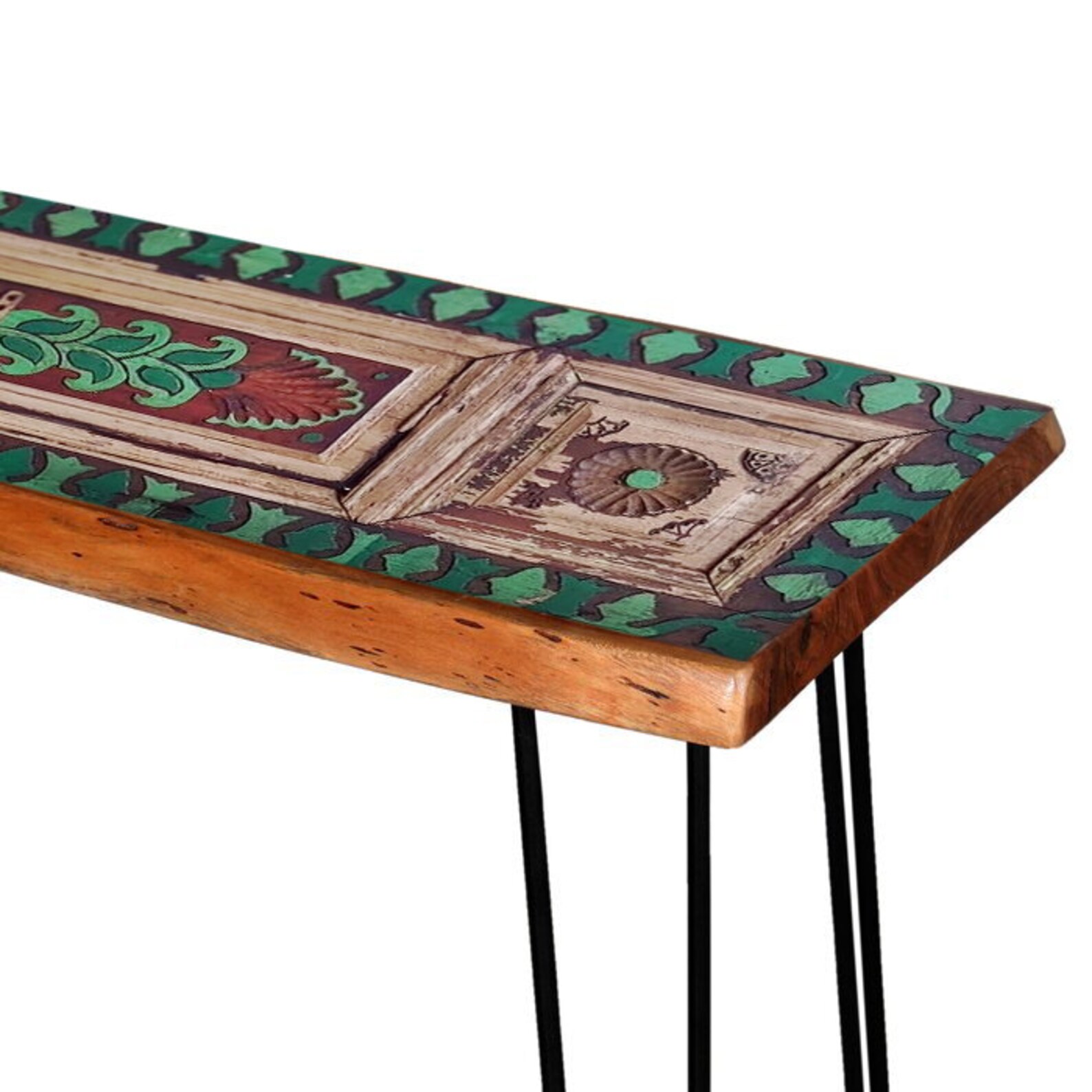 Reclaimed BARN WOOD CONSOLE Table Sofa Table With Hairpin Etsy