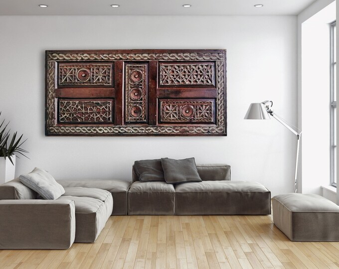 Hand Carved Wall Decor Barn Wood Wall Art Decor Reclaimed Etsy