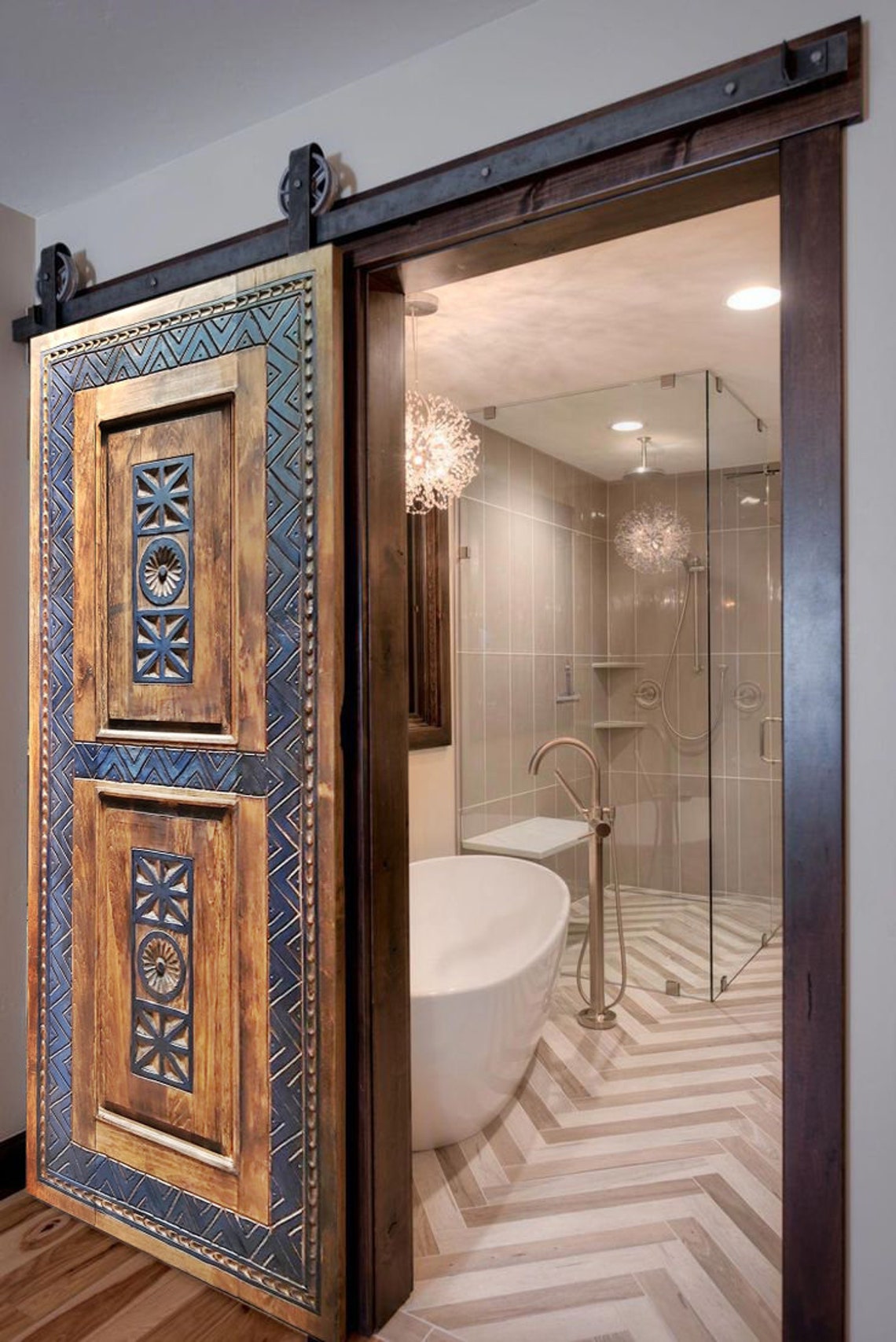 Custom Size Barn Door Antique Exterior Entranec Front Door Etsy