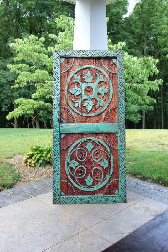 Custom Size Carved Barn Door Antique Double Or Single Sliding Custom Size Carved Barn Door Antique, Sliding Barn Door Coffee Table