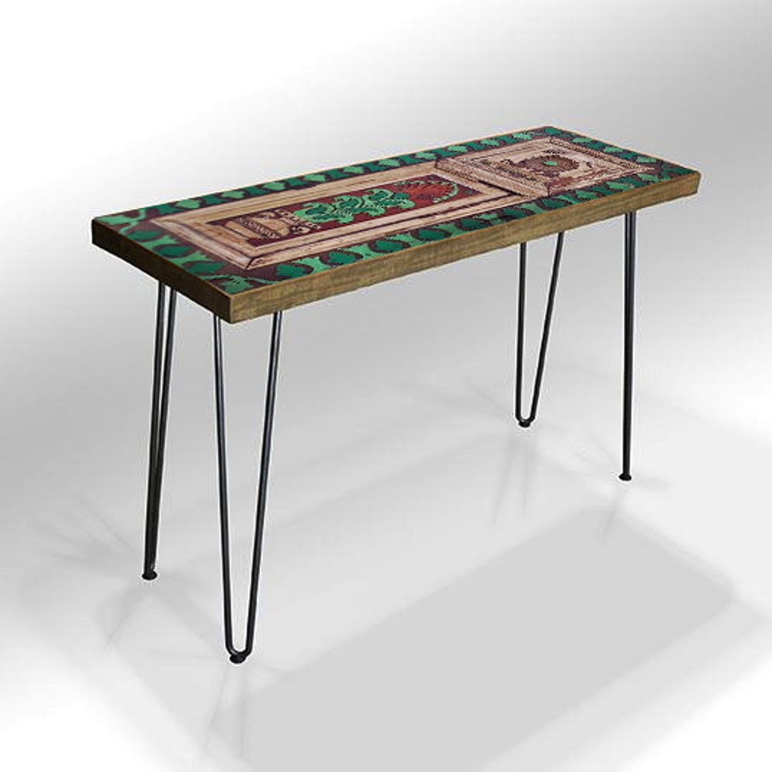 Reclaimed BARN WOOD CONSOLE Table Sofa Table With Hairpin Etsy