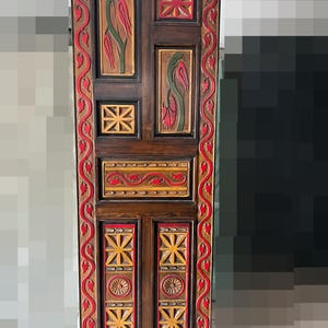 Hand Carved Door, 28 by 83 inches Entrance Front Door, Antique Barn Door, Interior, Exterior, Pantry Doors, Wall Panel, Headboard, Table Top