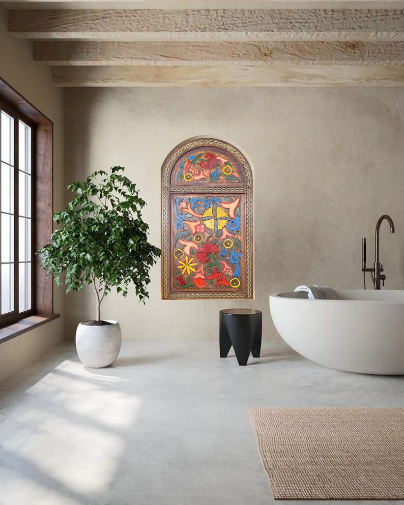 Hand Carved Custom Built Doors Antique Arched Floral Door Etsy UK