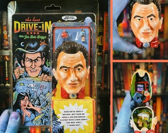 PREORDER The Last Drive-In Joe Bob Briggs playset handmade collectible darcy the mail girl action figure mighty max polly pocket