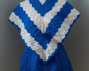 Crochet Toddler Poncho and Skirt Set