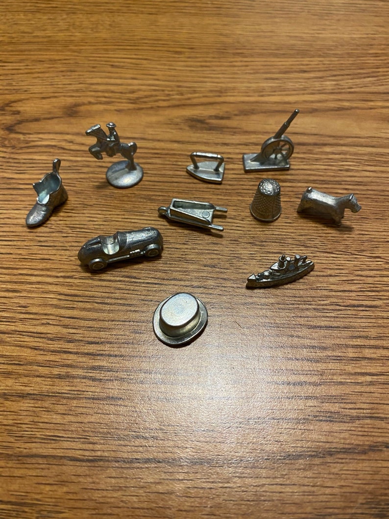 Vintage Monopoly Game Pieces Etsy