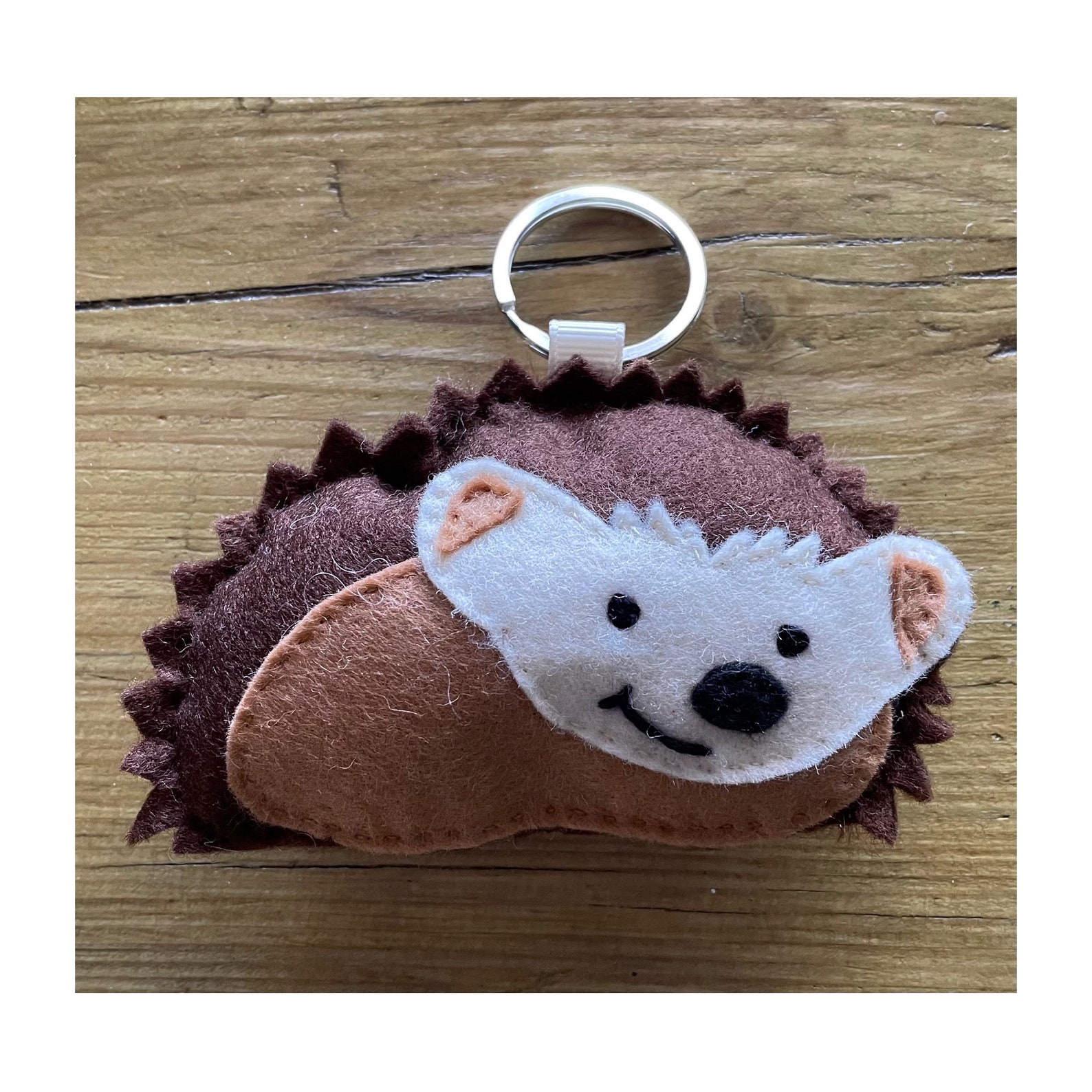 Woodland Animal Felt Keyring. Handmade Keyring. Etsy