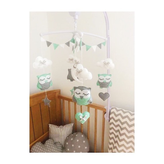 owl baby mobile