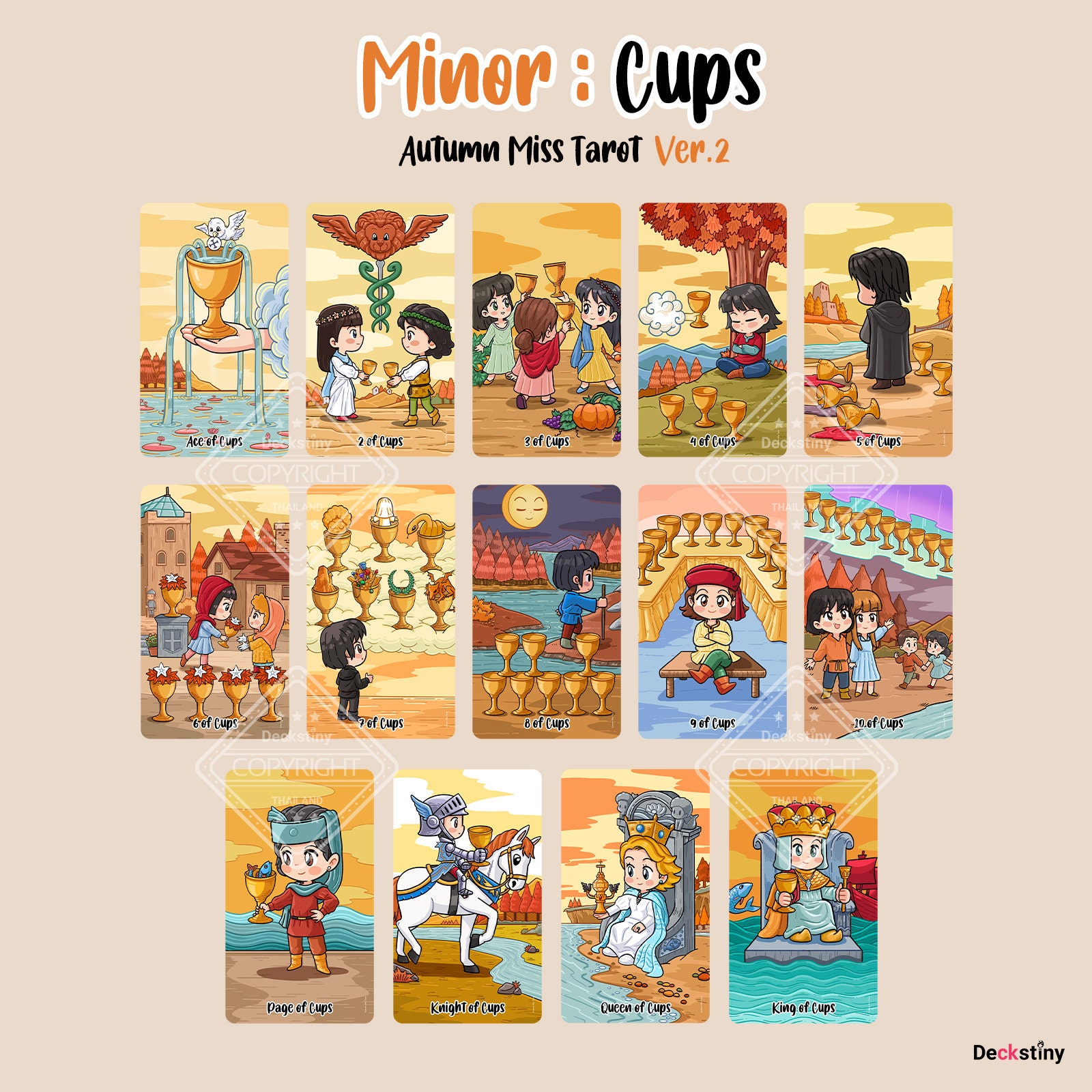 78pcs Autumn Miss Tarot Version 2 (4 Seasons Set) - Etsy