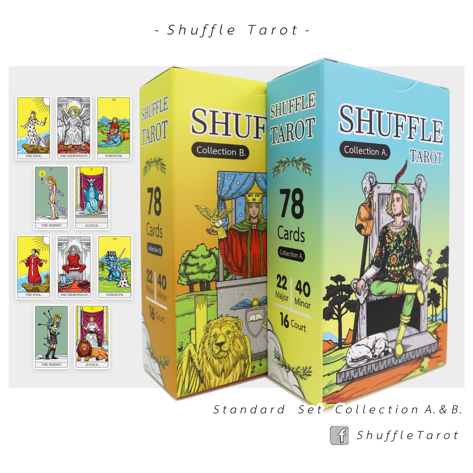 Collection A.&B. Standard Ver. Shuffle Tarot Deck Etsy